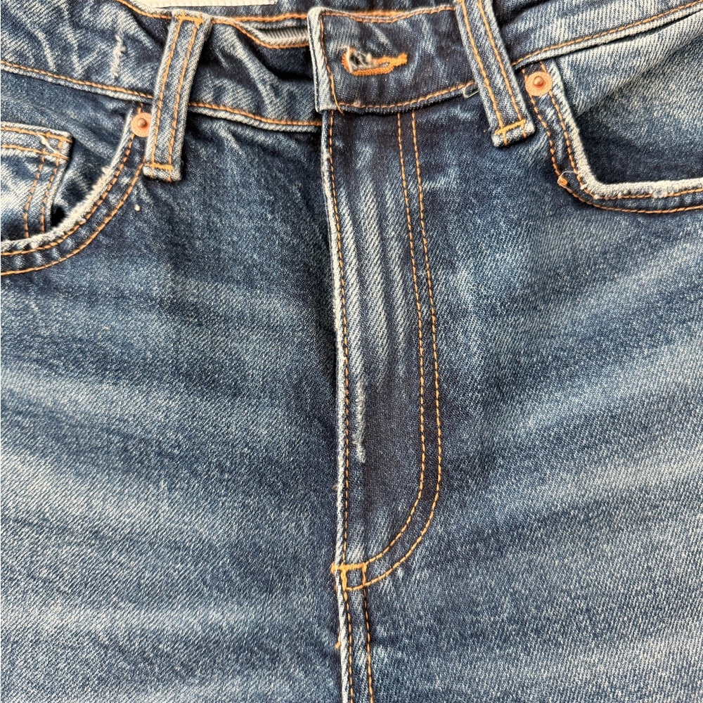 NWOT Zara TRF Mid-Rise Flare Cropped Jeans - Picture 6 of 6